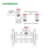 Wengart Thermoelectric Actuator WG2208 100Pack AC230V On/Off Status Visible Normaly Closed for Underfloor Heating