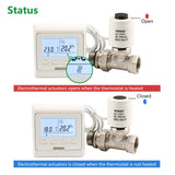 Wengart Plug Thermal Actuator WG2212, 100Pack,AC230V for Floor Heating System with Room Temperature Control Currentless Closed