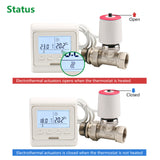 Wengart Thermoelectric Actuator WG2208 100Pack AC230V On/Off Status Visible Normaly Closed for Underfloor Heating