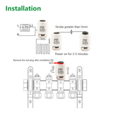 Wengart Plug Thermal Actuator WG2212, 100Pack,AC230V for Floor Heating System with Room Temperature Control Currentless Closed