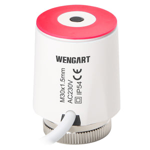 Wengart Thermoelectric Actuator WG2208 100Pack AC230V On/Off Status Visible Normaly Closed for Underfloor Heating