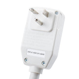 Wengart LCDI Power Cord Plug NEMA5-15P Air Conditioning Extension Cable AC120V 60Hz Leakage Current Detection Interrupter UL listed White