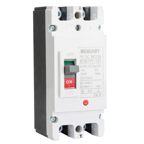 Wengart Circuit Breaker WGM1PV-125,2P,DC550V 63A