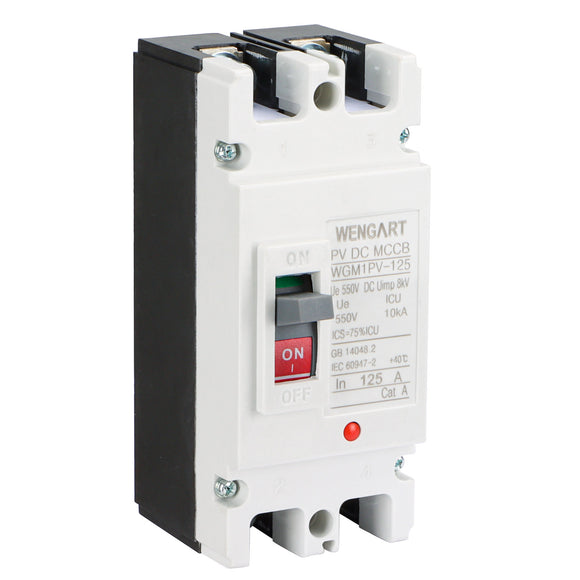 Wengart Circuit Breaker WGM1PV-125,2P,DC500V 125A