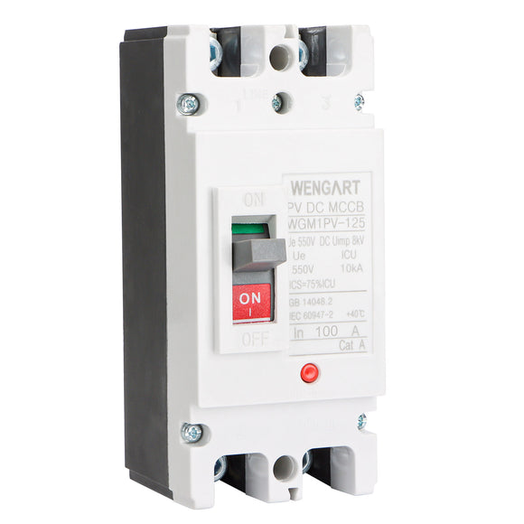 Wengart Circuit Breaker WGM1PV-125,2P,DC500V 100A