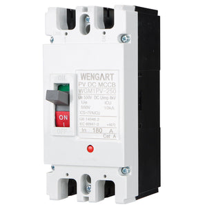 Wengart MCCB Circuit Breaker WGM1PV-250,2P,DC500V 180A