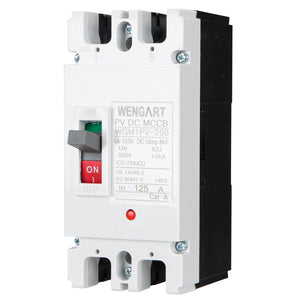 Wengart MCCB Circuit Breaker WGM1PV-250,2P,DC500V 125A