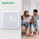 Wengart WiFi Thermostat WG611,Heat and Cold Mode AC230V Max3A 2.4GHz TUYA APP  for Radiant Floor Heating,Compatible with Alexa Echo/Google Home