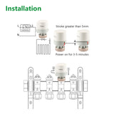 Wengart 2 Wire Thermal Actuator Valve WG03, 100Pack Normaly Closed AC230V for Underfloor Heating Manifold with Itinerary