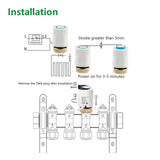 Wengart Thermal Actuator WGD06,100Pack AC230V for Floor Heating System with Room Temperature Control Normally Closed