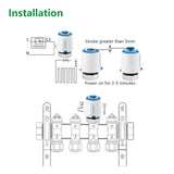 Wengart Thermal Actuator WGM05,100Pack AC230V for Floor Heating System with Room Temperature Control Normally Closed