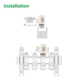 Wengart Electric Thermal Actuator WG37,100Pack 2 Wire Normaly Closed AC230V M30x1.5 for Underfloor Heating Manifolds