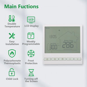 Wengart Digital Thermostat WG903,Programmable,Suitable For Heating Systems