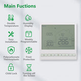 Wengart Home Thermostat WG905,Programmable,For water heating with humidity display