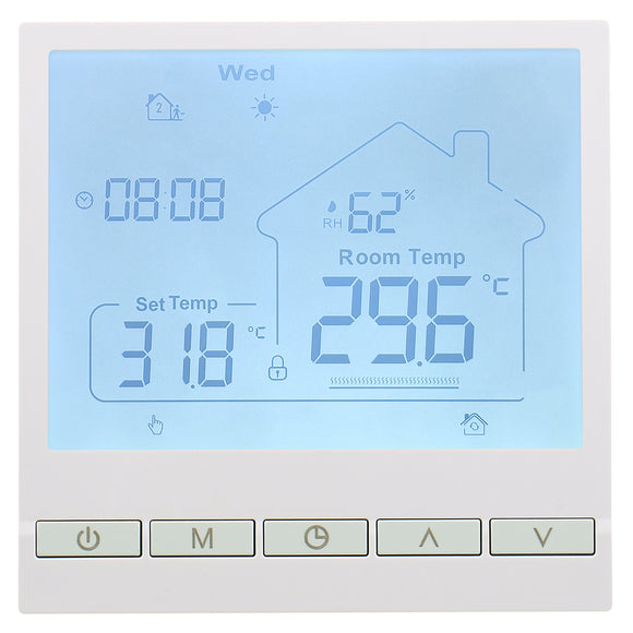 Thermostat numérique Wengart WG903, programmable, adapté aux systèmes de chauffage