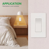 Wengart Rocker Decorator Paddle Light Switch,10Pack,Single Pole/3 way/4way,15Amp,120/277V,Quick Push-in & Side Wired,On/Off Wall Switch,UL Listed, White