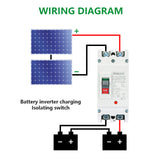 Wengart Circuit Breaker WGM1PV-125,2P,DC500V 80A