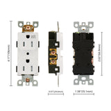 Wengart 15Amp Wall Outlet,10Pack AC125V,Tamper Resistant&Weather Resistant