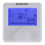 Wengart Gas Thermostat WG06BW, Digital LCD Display,Programmable,Battery Powered,COM-NO-NC Wire Connector