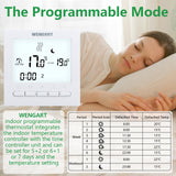 Wengart Heating Thermostat WG02B04,Programmable 3A Radiant Floor Heating