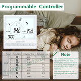 Thermostat tactile programmable Wengart WG376, AC230V 3A