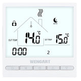 Thermostat tactile programmable Wengart WG372, AC230V 3A