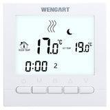 Wengart Heating Thermostat WG02B04,Programmable 3A Radiant Floor Heating