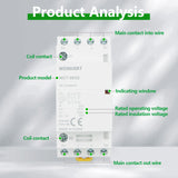 Wengart Household AC Contactor WCT-20,20A,2NO2NC