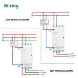 Wengart Home AC Contactor WCT-25,25A,3NO1NC