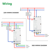 Wengart Household AC Contactor WCT-20,20A,4NO