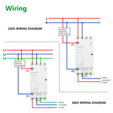 Wengart Home AC Contactor WCT-25,25A,4NO