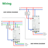 Wengart Household AC Contactor WCT-16,16A,3NO1NC