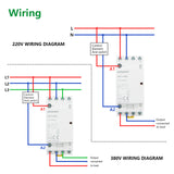 Wengart Household AC Contactor WCT-16,16A,2NO2NC