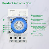 Wengart 24 Hours Time Switch WG-180h,Mechanical Timer with Waterproof Cover