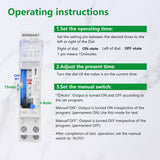 Wengart 24 Hours Time Switch WG-180a,Mechanical Timer with Waterproof Cover