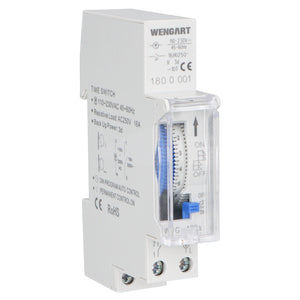 Wengart 24 Hours Time Switch WG-180a,Mechanical Timer with Waterproof Cover