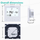 Thermostat tactile programmable Wengart WG372, AC230V 3A