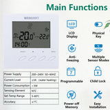 Wengart Home Thermostat WG302,AC230V 3A