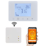 Wengart RF Wireless Thermostat & Receiver WG09RF,Programmable Touch Screen LCD Display