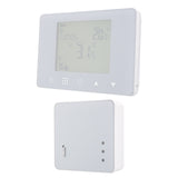 Wengart RF Wireless Thermostat & Receiver WG09RF,Programmable Touch Screen LCD Display