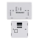 Wengart RF Wireless Thermostat & Receiver WG09RF,Programmable Touch Screen LCD Display