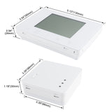 Wengart RF Wireless Thermostat & Receiver WG09RF,Programmable Touch Screen LCD Display