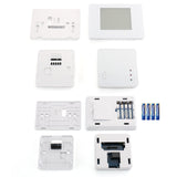 Wengart RF Wireless Thermostat & Receiver WG09RF,Programmable Touch Screen LCD Display