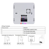 Wengart Gas Thermostat WG06BW, Digital LCD Display,Programmable,Battery Powered,COM-NO-NC Wire Connector