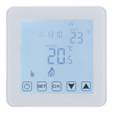 Wengart Programmable House Thermostat WG08-1,AC90-240V 16A,Touch Screen Digital LCD Display,