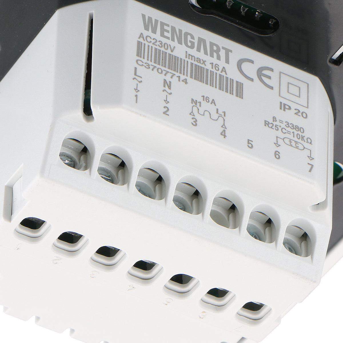 Wengart Thermostat hebdomadaire programmable à Affichage numérique WG806,  AC230 V 16 A Fonctionne pour Chauffage au Sol électrique avec capteur de  sonde de 3 m Blanc : : Bricolage