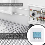 Wengart Programmable Thermostats for Home WG518,AC90-240V 3A Touch Screen Digital LCD Display 7-day Programmable for Water Radiant Floor Heating