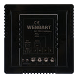 Thermostat d'ambiance Wengart WG808, 16 A, adapté aux équipements de chauffage électrique, avec capteur externe de 3 m, bouton tactile, facile à utiliser, noir