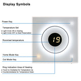 Wengart Room Thermostat WG502, 16A, for Electric Heating Equipment, with 3m external probe, Sliding Temperature Setting, White