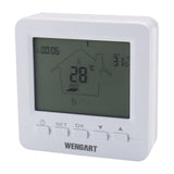 Wengart Gas Thermostat WG02B05BW,Digital LCD Display,Programmable,Battery Powered,COM-NO-NC Wire Connector